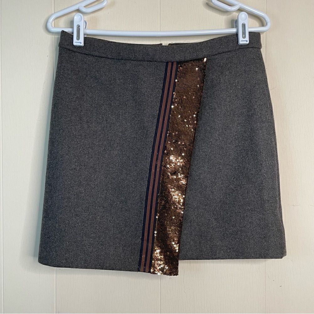 J. Crew Wool Blend Origami Skirt